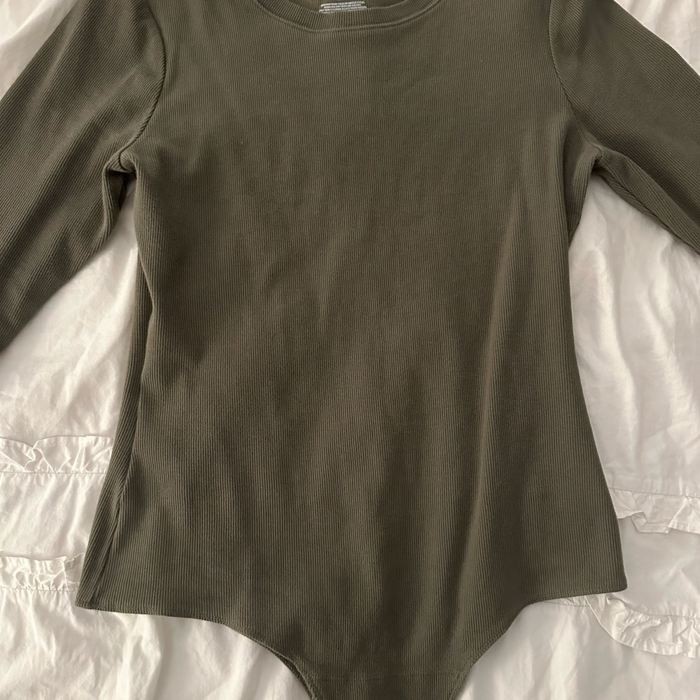Nuuds Olive Green Bodysuit